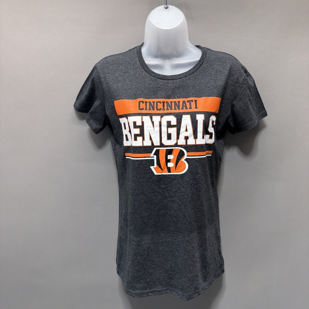 Cincinnati Bengals NFL Team Apparel Grey NFL T-shirt Women’s Size Small New